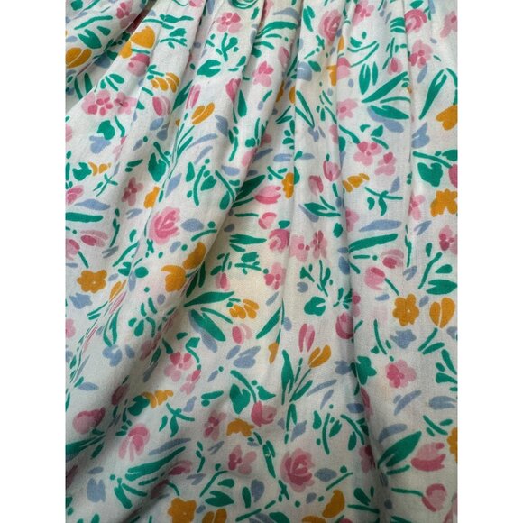 1980s Popsicle Girls Floral Ruffle Toddlers Dress Size 5 Pink Green Orange Blue - Picture 5 of 9